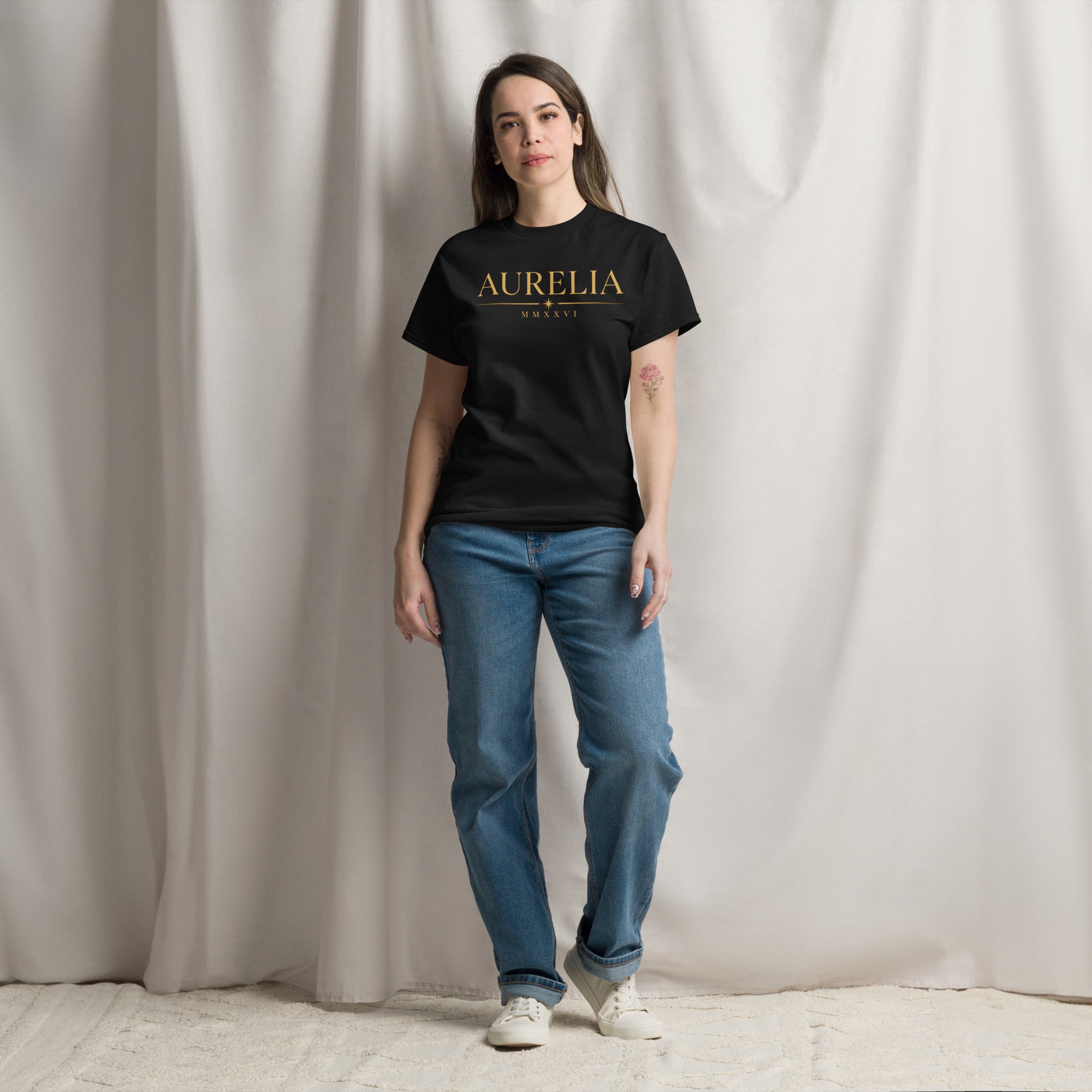 Gold Logo Graphic T-Shirt